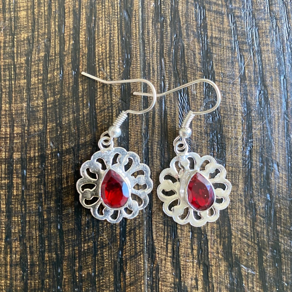 Ruby earrings - Picture 5 of 6
